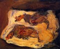 Hühner auf einem weißen Tuch 1925 Chaim Soutine